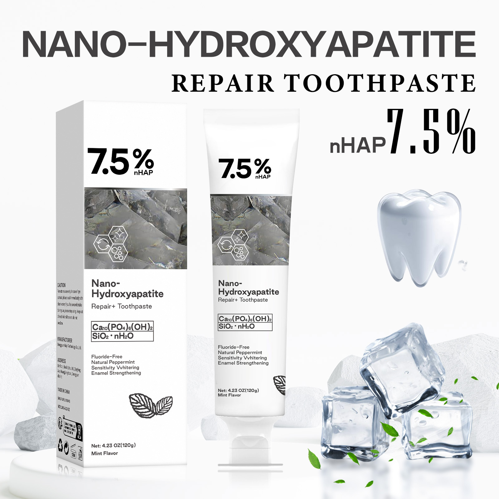 Remineralizing Toothpaste - Pasta de Dente com Nano Hidroxiapatita