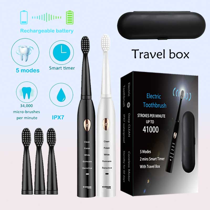 Teeth Whitening Or Tooth Whitening - Escova de dentes elétrica ultra-sônica para