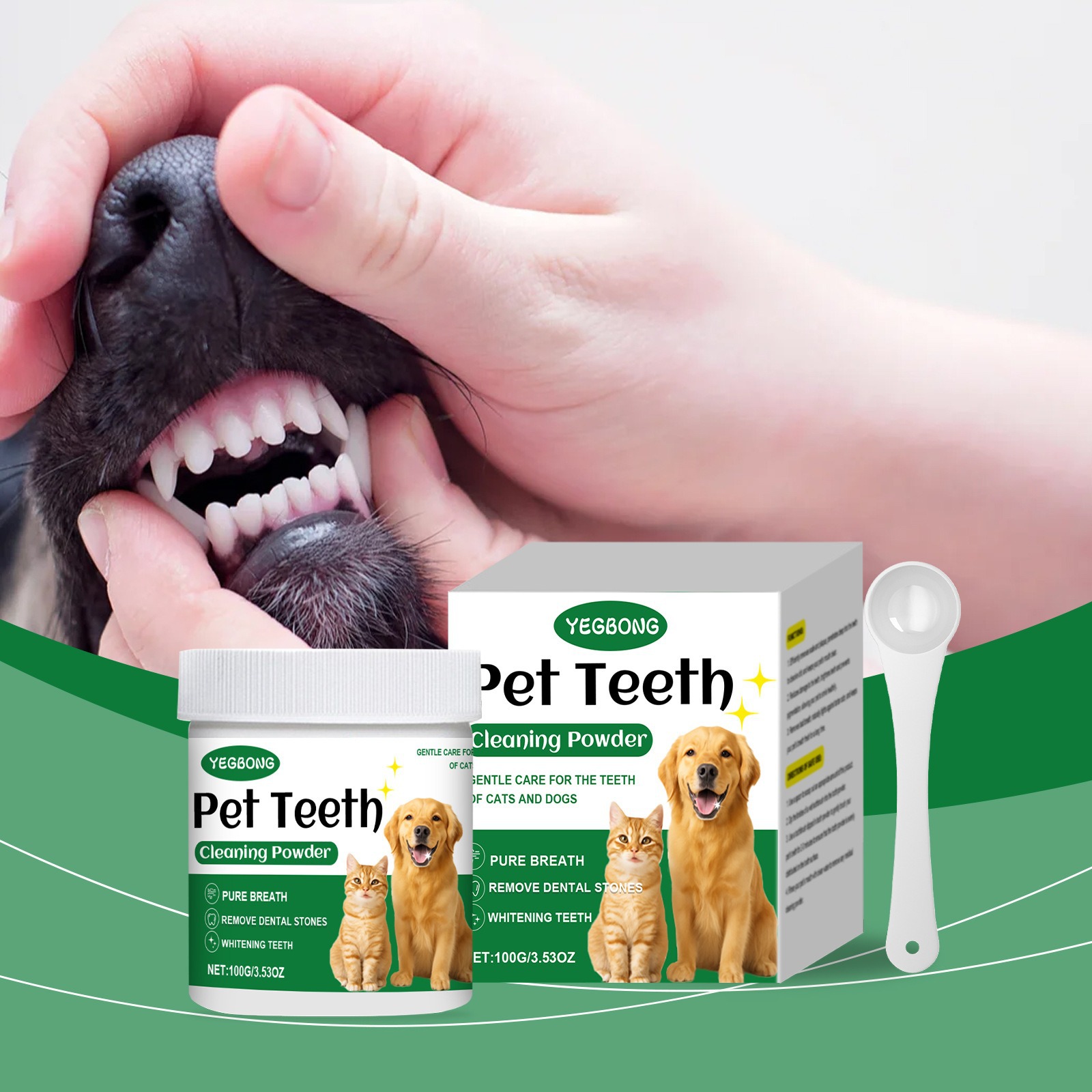 Teeth Whitening Results - Pó de limpeza de dentes para