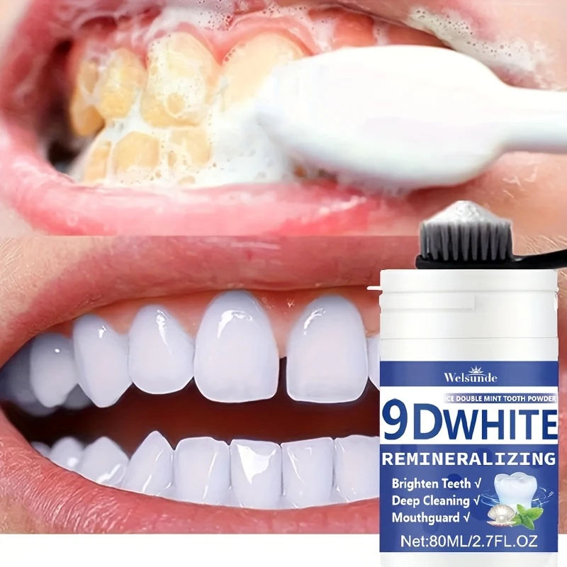 Teeth Whitening Results - Pó Dental Remineralizante 9D com Hidroxiapatita,
