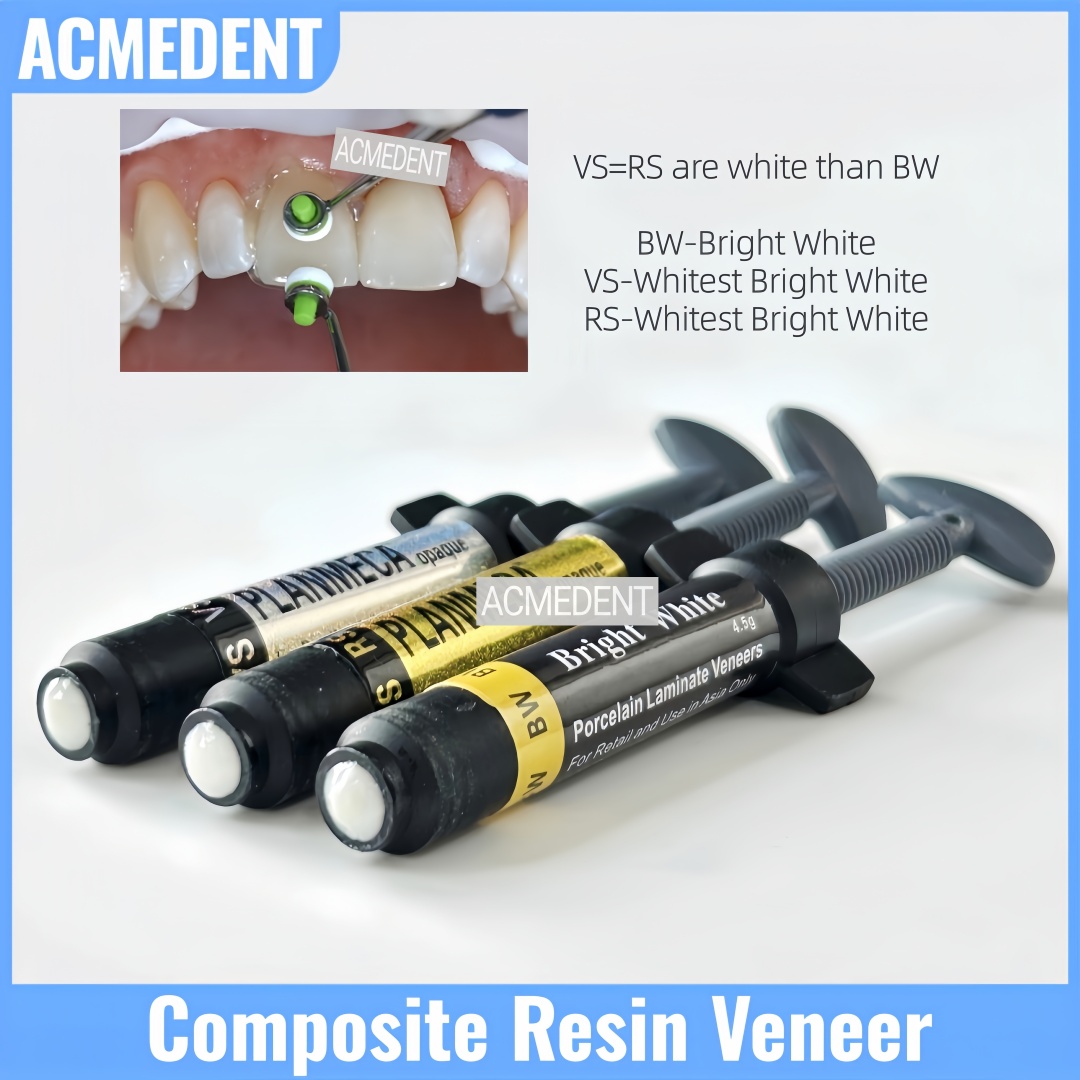 Teeth Whitening Vs Veneers - Folheado de resina composta dentária 4.5g,