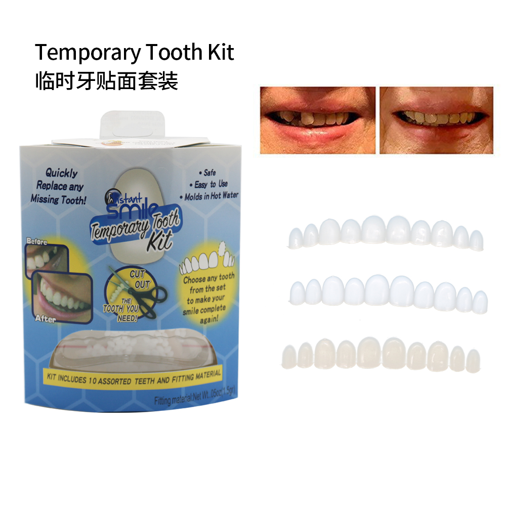 Teeth Whitening Veneers - Dentes falsos folheados de dentadura superior