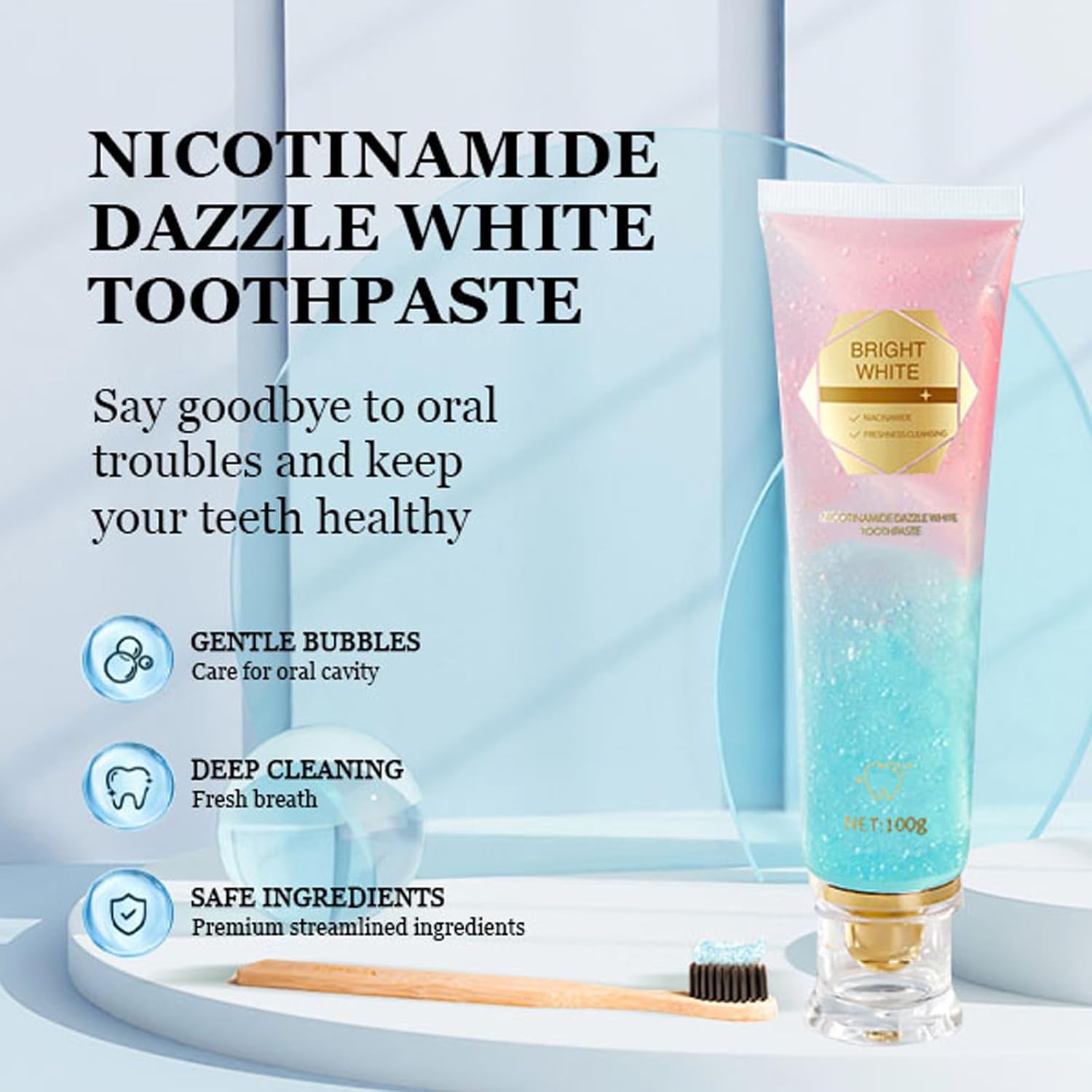 1/2/3 pçs niacinamida creme de - Remineralizing Toothpaste avaliação e preço