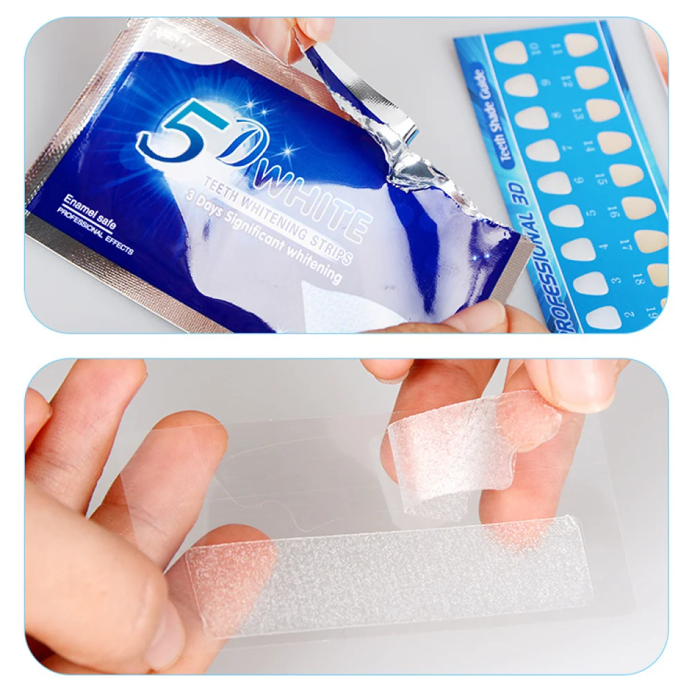 2 caixas 3d/5d/9d tiras de cla - Whitening Strip 3D avaliação e preço