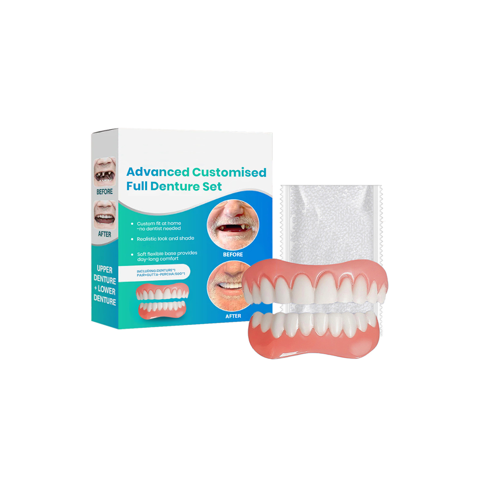 Conjunto de dentadura de silic - Teeth Whitening Veneers avaliação e preço