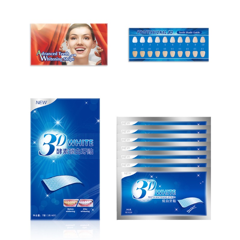 7 pares de tiras de clareament - Whitening Strip 3D avaliação e preço