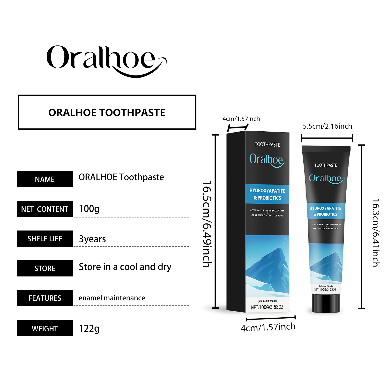 Pasta de Dente Oralhoe com Hid - Remineralizing Toothpaste avaliação e preço