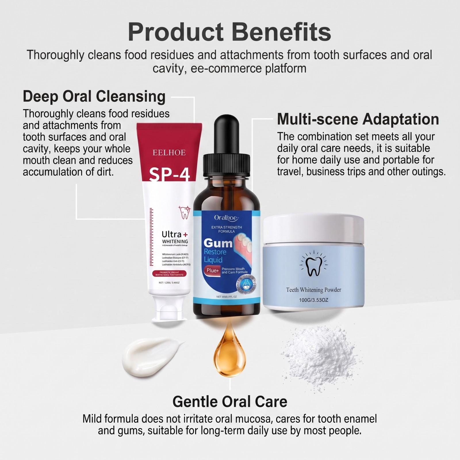 Kit de Cuidados Bucais: Pasta  - Teeth Whitening Results avaliação e preço