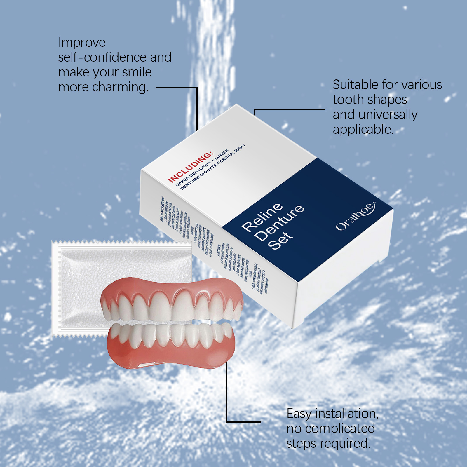 Dentes falsos dentaduras tempo - Teeth Whitening Veneers avaliação e preço