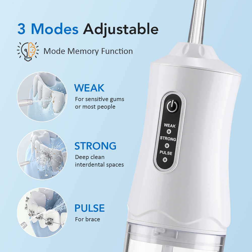 Irrigador oral portátil com 3  - Teeth Whitening Or Tooth Whitening avaliação e preço