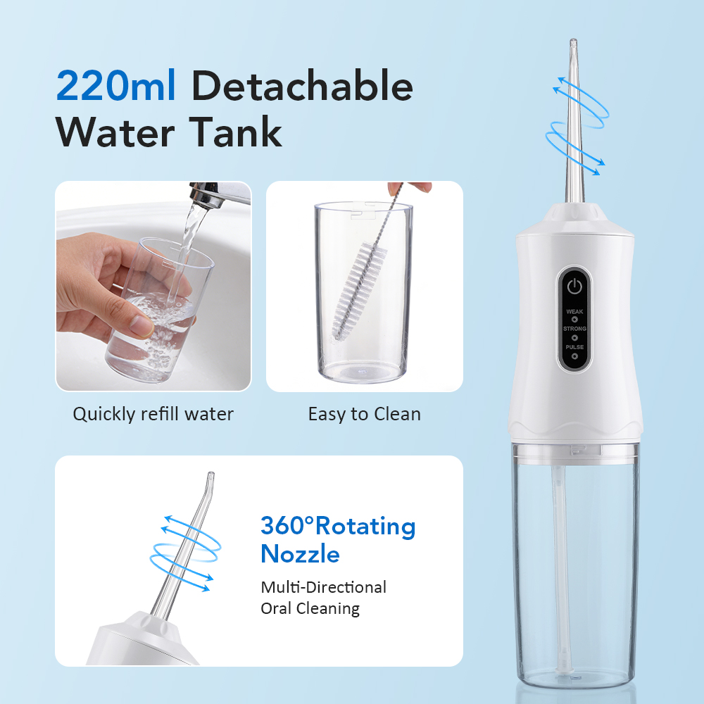 Irrigador oral portátil com 3  - Teeth Whitening Or Tooth Whitening avaliação e preço