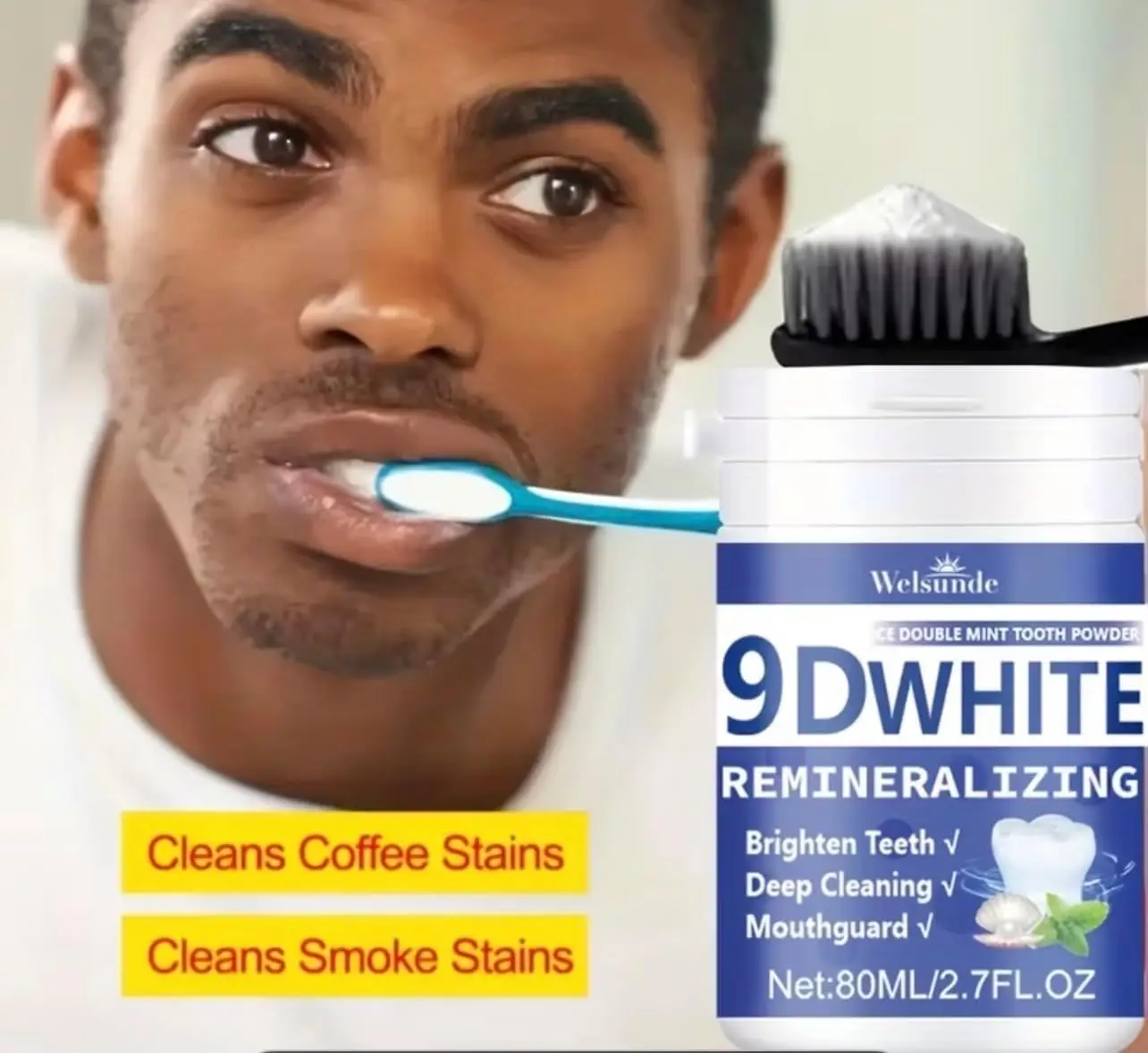 Pó Dental Remineralizante 9D c - Teeth Whitening Results avaliação e preço