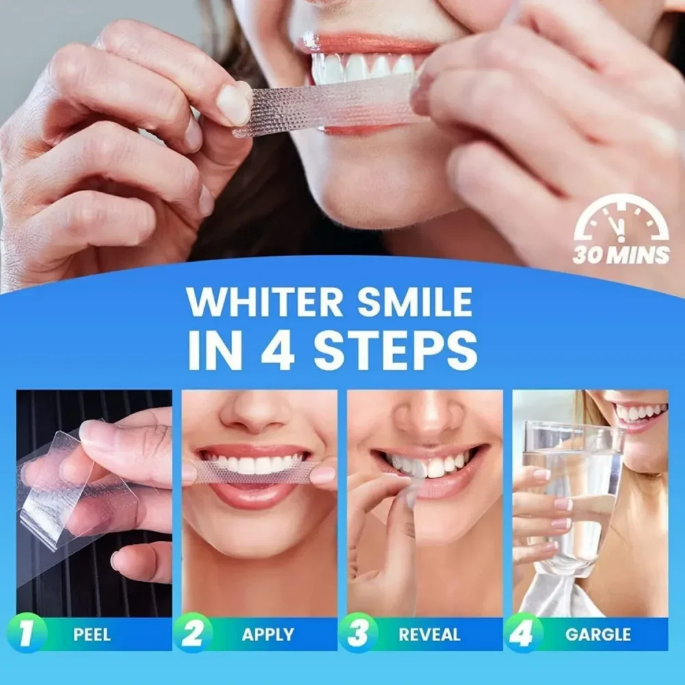 Tiras Branqueadoras de Dentes  - Whitening Strip 3D avaliação e preço
